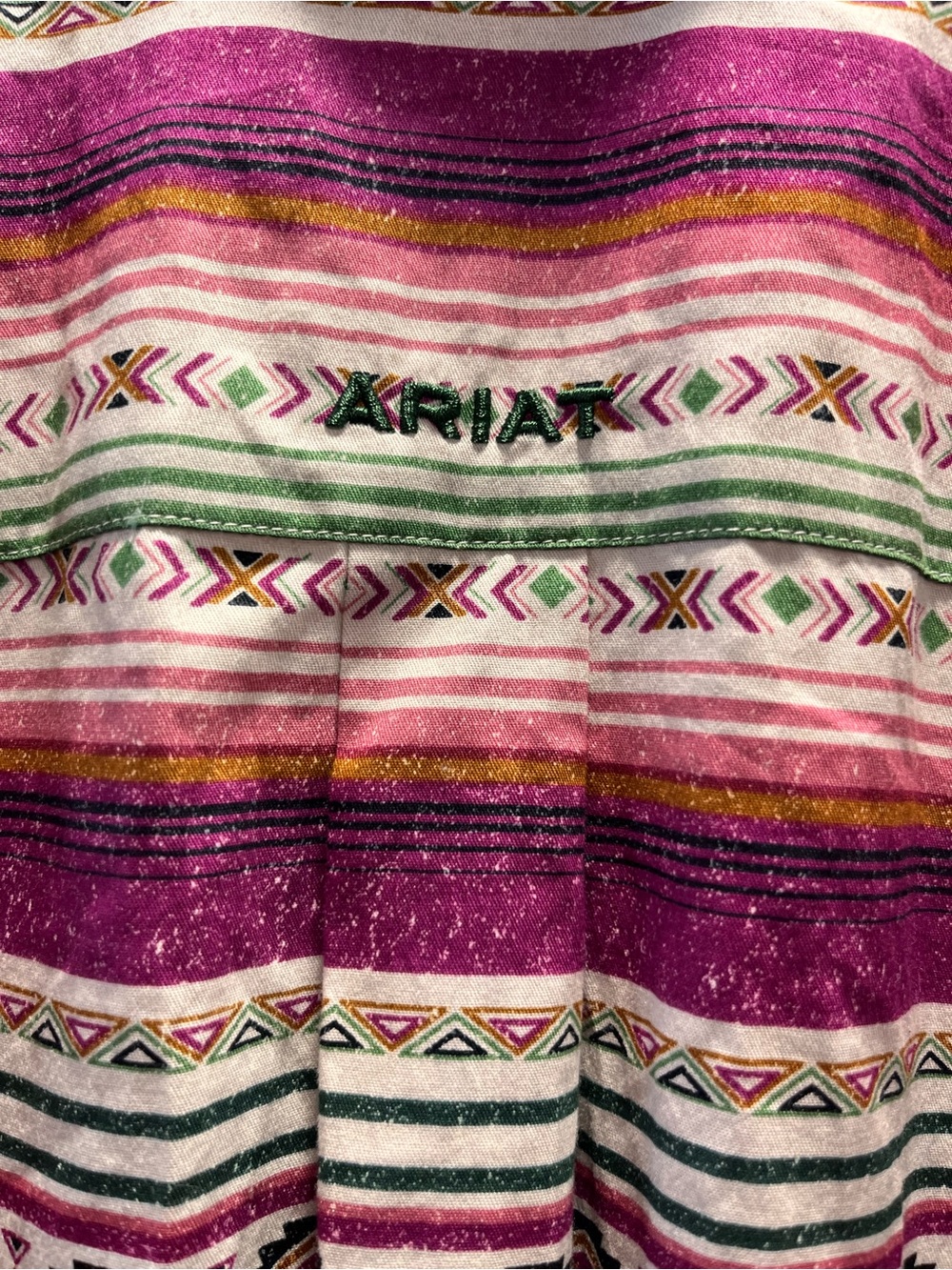 Ariat Mens L Serape Southwestern Western Pearl Snap 100% Cotton Shirt Multicolor - Picture 7 of 9